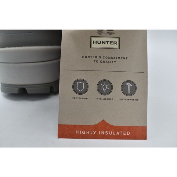 Hunter Womens Size 10 Glitter Silver Grey Insulated Winter Commando Boots Shoes - Picture 14 of 16